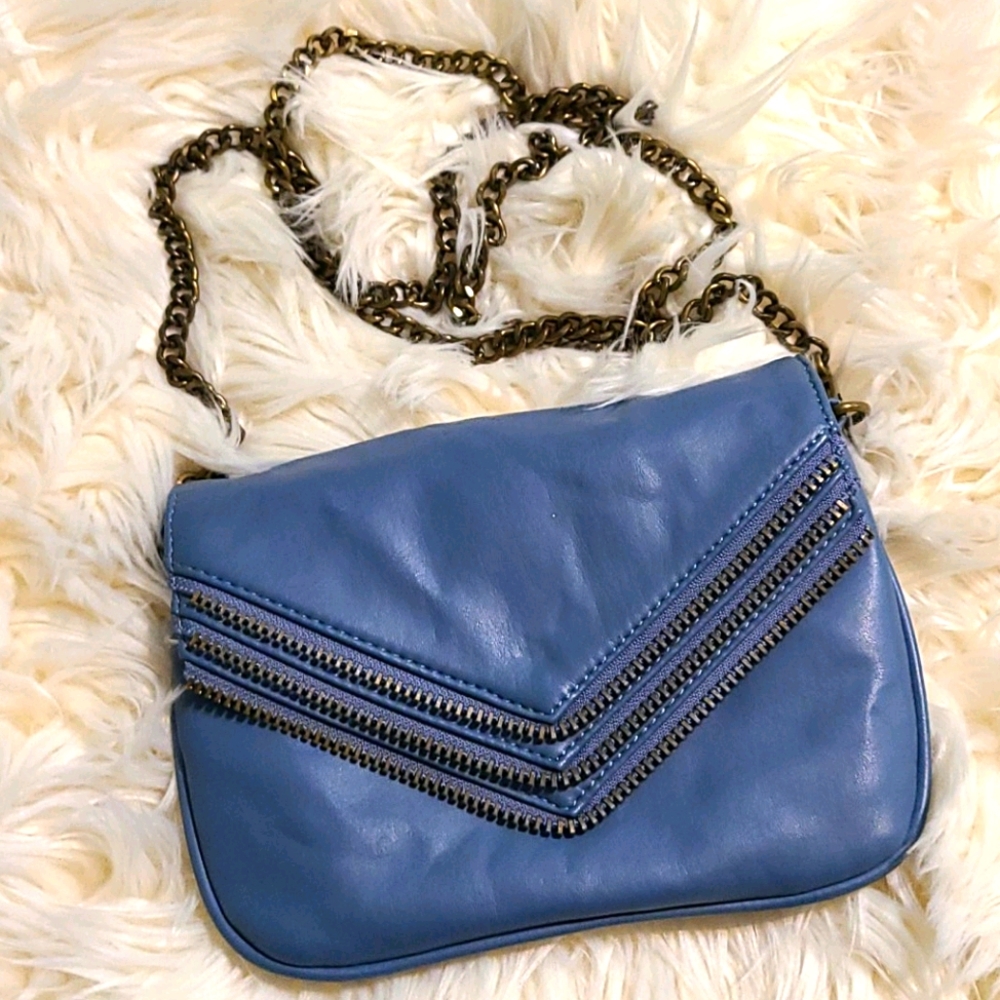 💠 Matt & Nat Royal Blue Crossbody Bag with Zipper